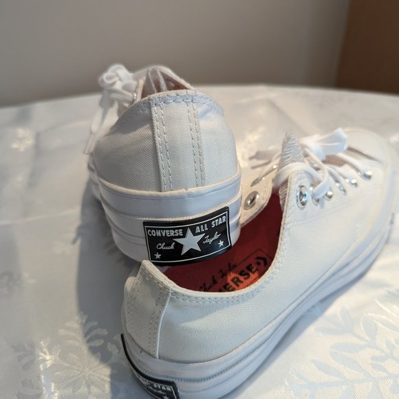 White Converse Chuck Taylor Sneakers - Picture 5 of 8